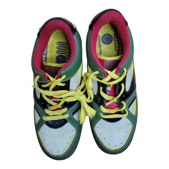 Greedy genius vintage designer sneakers mens 8.5 green - Picture 2 of 14